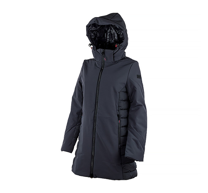 Жіноча Куртка CMP PARKA ZIP HOOD Сірий S (32K1526-U423 S)