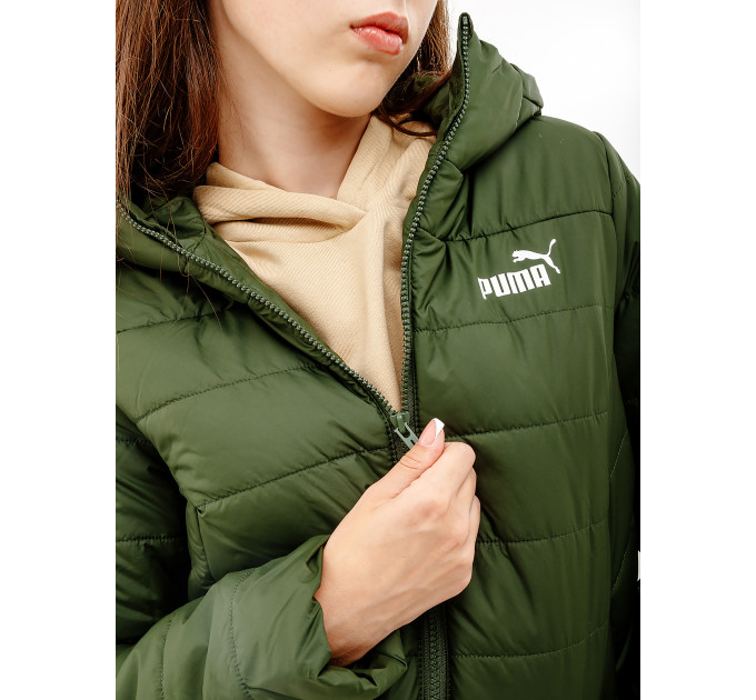 Жіноча Куртка Puma ESS Padded Jacket Хакі 2XS (7d84894031 2XS)