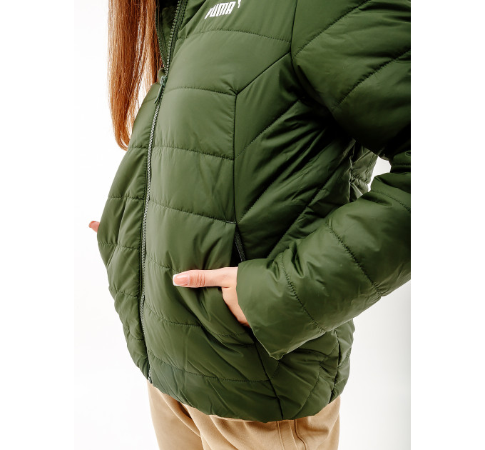 Жіноча Куртка Puma ESS Padded Jacket Хакі XS (7d84894031 XS)