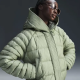 Жіноча Зимова куртка Nike W NSW ESSNTL PRIMA PUFFER Зелений L (7dFB8729-370 L)