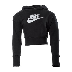 Дитяче Худі Nike G NSW CLUB FT CROP HOODIE HBR Чорний 146-156 (7dDC7210-010 146-156)