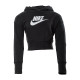 Дитяче Худі Nike G NSW CLUB FT CROP HOODIE HBR Чорний 156-166 (7dDC7210-010 156-166)