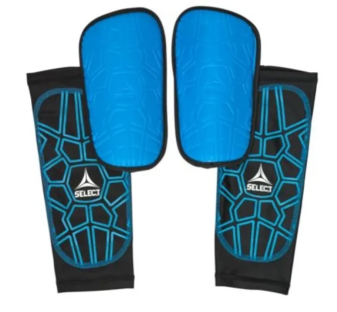Щитки футбольні Select SHIN GUARD SUPER SAFE v23 синій, чорний Уні L (зріст до 188см) 647810-019L