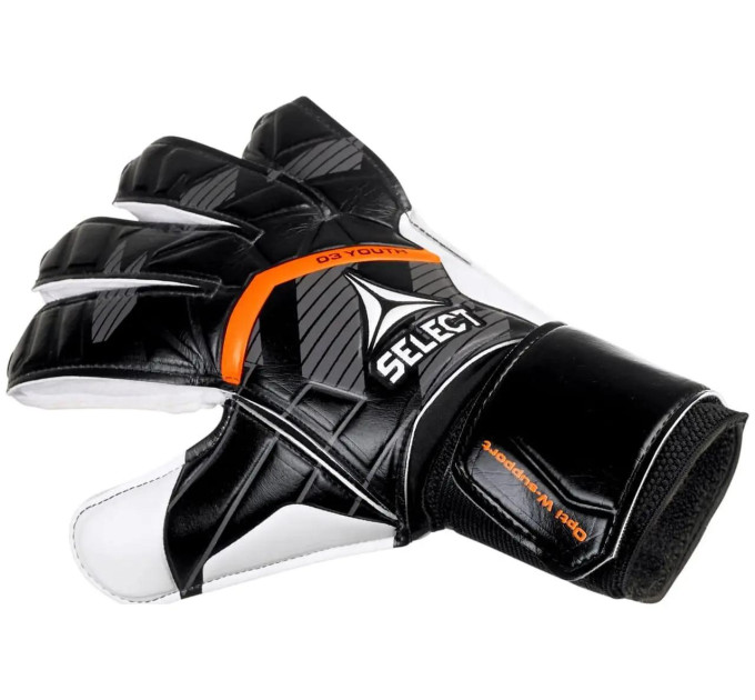 Рукавички воротарські Select GOALKEEPER GLOVES 03 YOUTH v25 чорний, білий Діт 7 (17 см) 601031-101 7