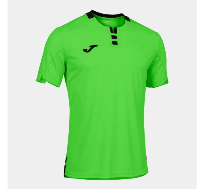 Футболка JOMA GOLD IV SHORT SLEEVE T-SHIRT FLUOR GREEN BLACK зелений,чорний 2XL 102766.021 2XL