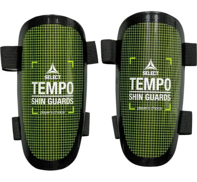 Щитки SELECT SHIN GUARD TEMPO v25 чорний, зелений Унісекс M (зріст до 170см) 647840-141 M