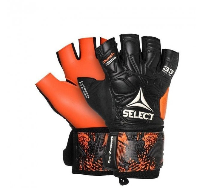 Рукавички воротарські Select GOALKEEPER GLOVES FUTSAL LIGA 33 чорний, помаранчовий Уні 11 (21см) 609330-201 11 Рукавички воротарські Select GOALKEEPER GLOVES FUTSAL LIGA 33 чорний, помаранчовий Уні 11 (21см) 609330-201 11