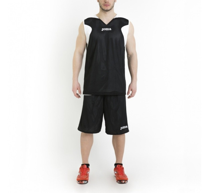 Баскетбольна форма Joma REVERSIBLE чорний,білий 3XL-4XL 1184.001 3XL-4XL