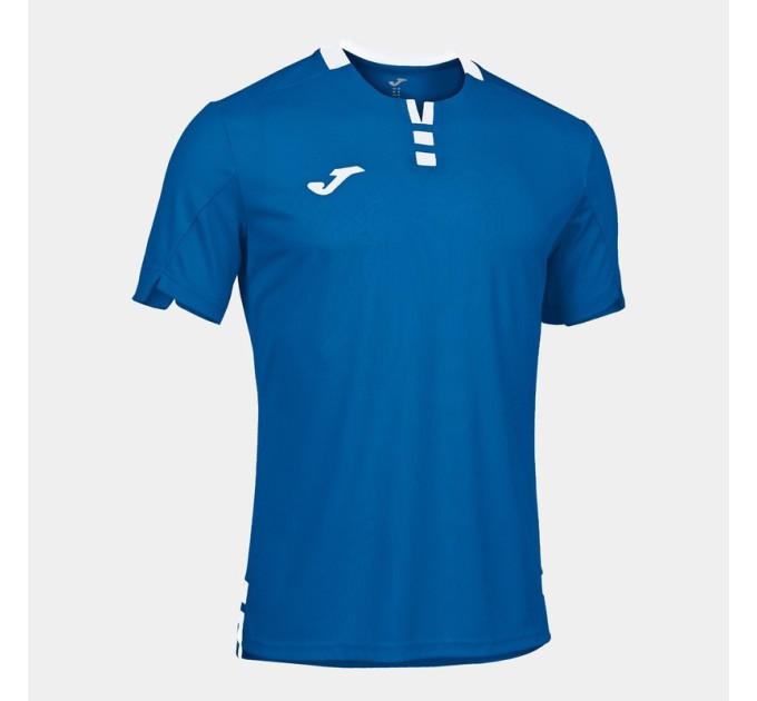 Футболка JOMA GOLD IV SHORT SLEEVE T-SHIRT ROYAL WHITE синій 2XL 102766.702 2XL