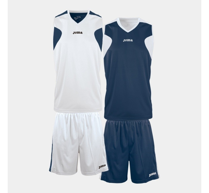 Баскетбольна форма Joma REVERSIBLE білий,синій 3XL-4XL 1184.008 3XL-4XL