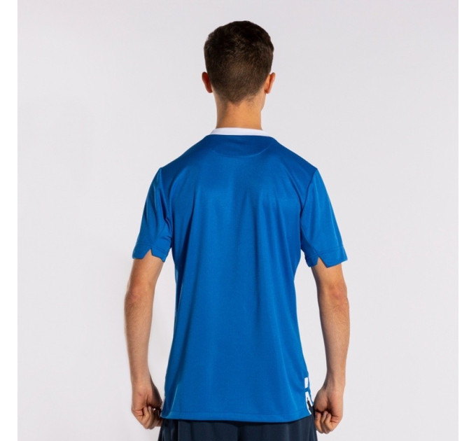 Футболка JOMA GOLD IV SHORT SLEEVE T-SHIRT ROYAL WHITE синій S 102766.702 S