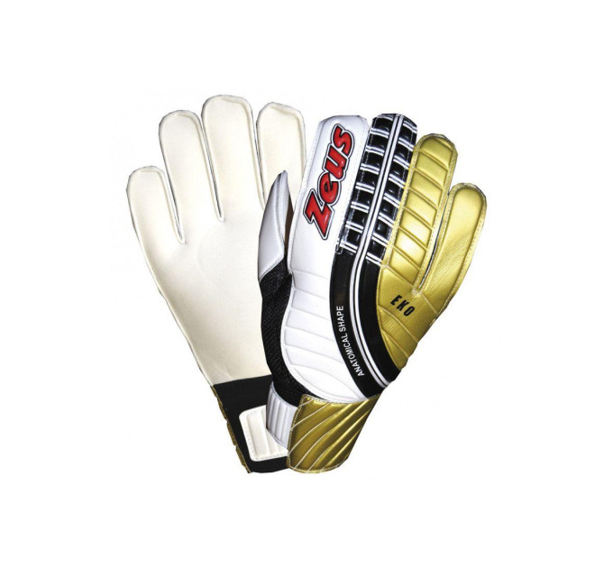 Рукавички воротарські Zeus GUANTO EKO BIANCO чорний, білий, золотий, червоний 8 Z00735 8 Рукавички воротарські Zeus GUANTO EKO BIANCO чорний, білий, золотий, червоний 8 Z00735 8