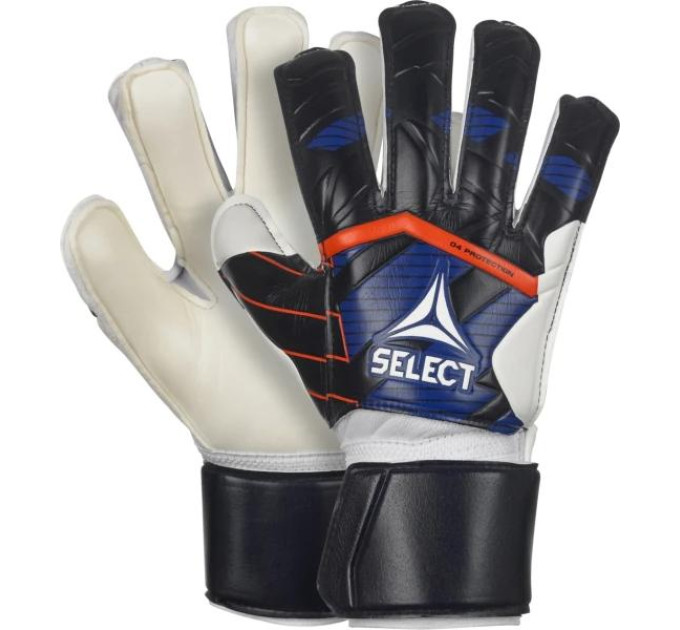 Рукавички воротарські Select GOALKEEPER GLOVES 04 PROTECTION v24 синій, білий Діт 6 601041-202 6
