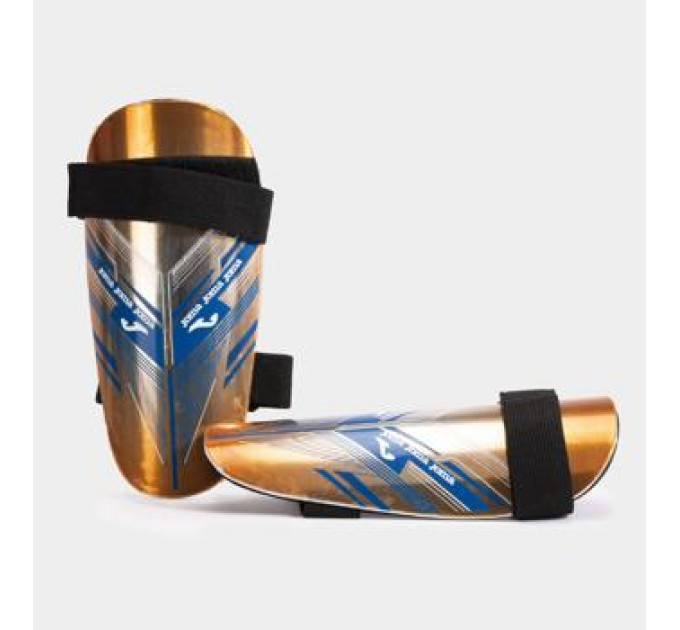 Щитки Joma DEFENSE бронзовий, синій Уні М (зріст 135-155 см) 401492.807 М