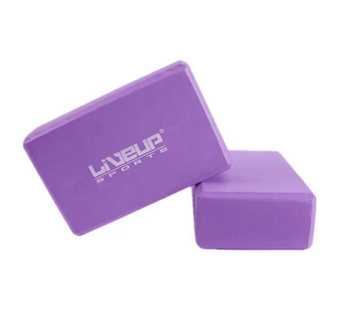 Блок для йоги EVA BRICK Фіолетовий 22.9x15.2x7.6см (LS3233A-p)