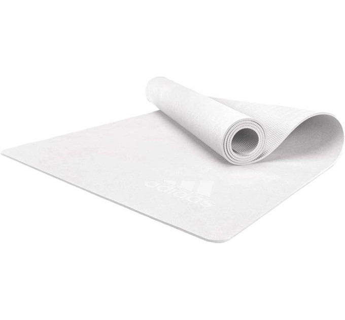 Килимок для йоги Adidas Premium Yoga Mat білий Уні 176 х 61 х 0,5 см ADYG-10300WH