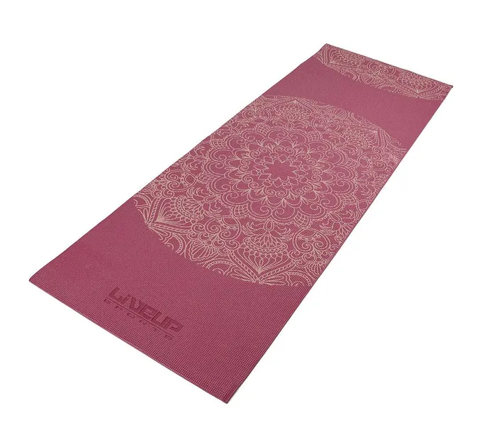 Йога-коврик PVC PRINTED YOGA MAT Фіолетовий 173х61х0.6см (LS3231C-06r)