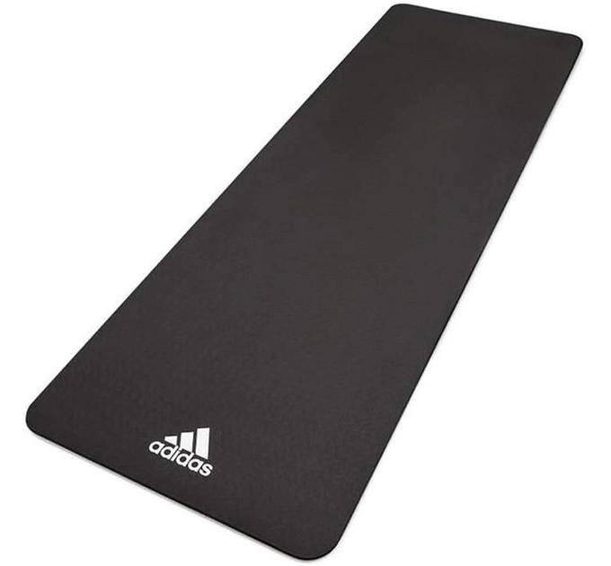 Килимок для йоги Adidas Yoga Mat чорний Уні 176 х 61 х 0,8 см ADYG-10100BK