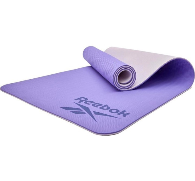 Двосторонній килимок для йоги Reebok Double Sided Yoga Mat фіолетовий Уні 173 х 61 х 0,4 см RAYG-11042PL