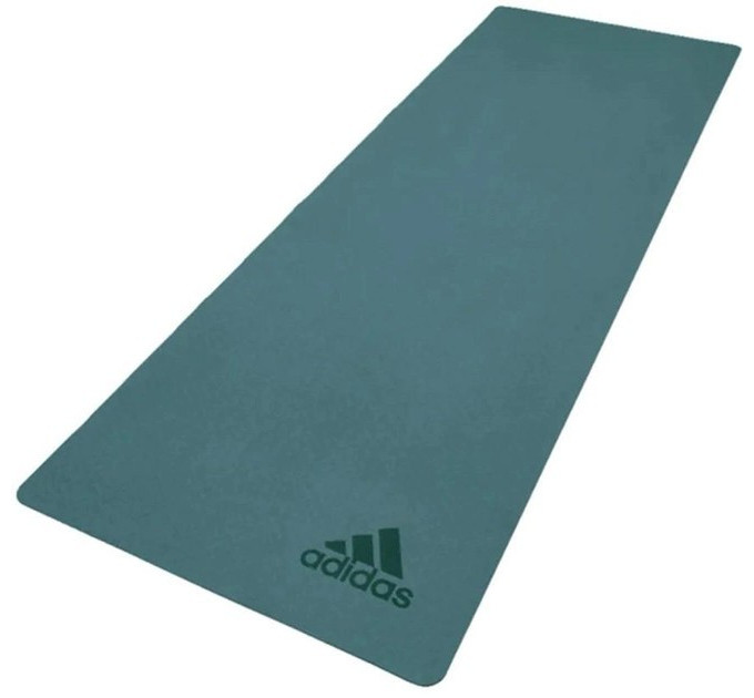 Килимок для йоги Adidas Premium Yoga Mat темно-зелений Уні 176 х 61 х 0,5 см ADYG-10300RG