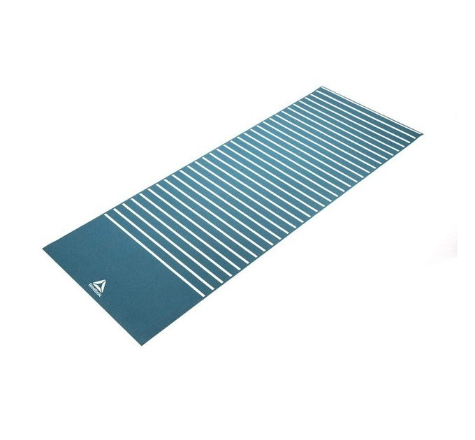 Двосторонній килимок для йоги Reebok Double Sided 4mm Yoga Mat блакитний, білий Уні 173 х 61 х 0,4 см RAYG-11030GN