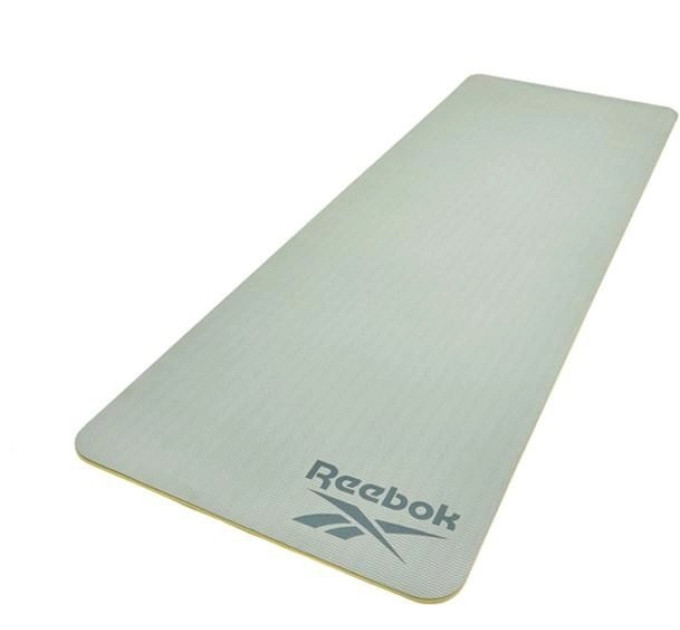 Двосторонній килимок для йоги Reebok Double Sided 4mm Yoga Mat сзелений Уні 173 х 61 х 0,4 см RAYG-11042GR