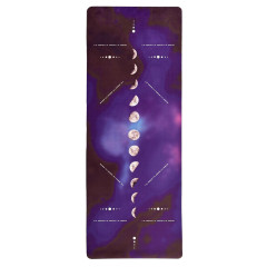 Килимок для йоги EasyFit BlueMoon (замша-каучук) фіолетовий