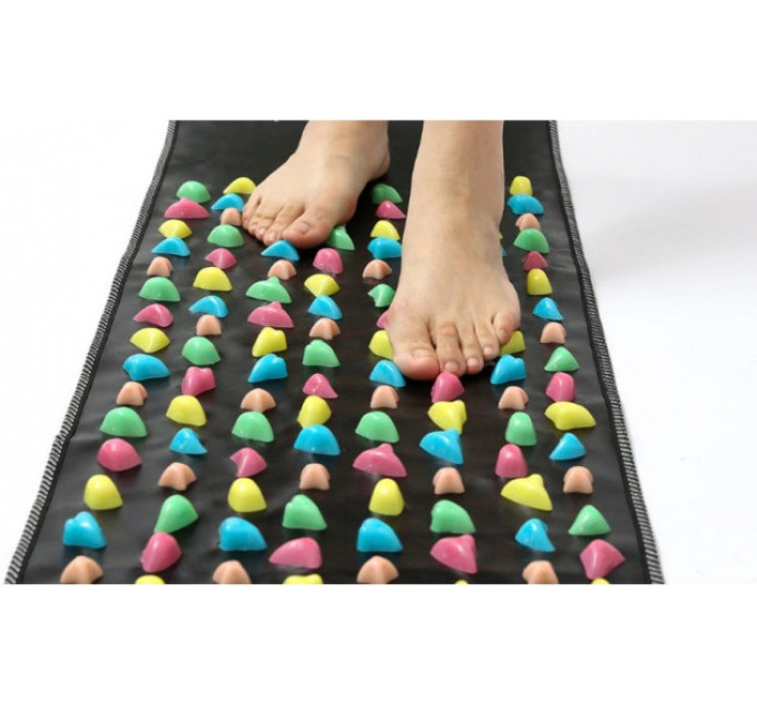 Ортопедичний масажний килимок EasyFit 120 см з камінчиками