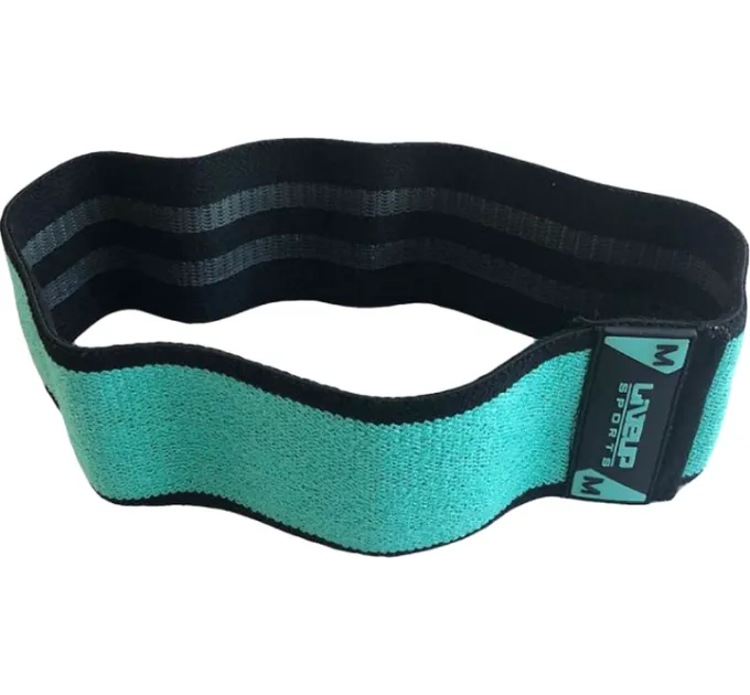 Фітнес гумка LiveUP HIP BAND салатовий M-370x80мм LS3629-M Фітнес гумка LiveUP HIP BAND салатовий M-370x80мм LS3629-M