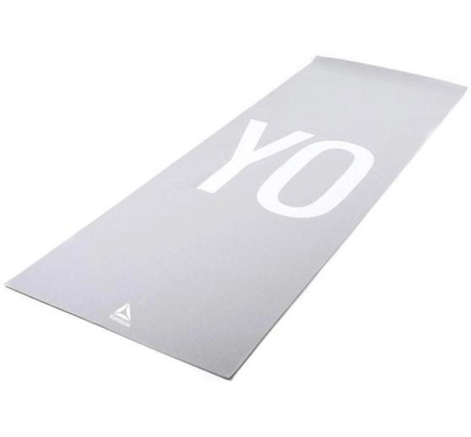Двосторонній килимок для йоги Reebok Double Sided 4mm Yoga Mat сірий Уні 173 х 61 х 0,4 см RAYG-11030YG Двосторонній килимок для йоги Reebok Double Sided 4mm Yoga Mat сірий Уні 173 х 61 х 0,4 см RAYG-11030YG