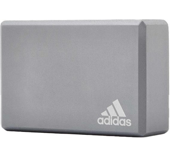 Блок для йоги Adidas Yoga Block сірий Уні 22.8x15.2x7.6 см ADYG-20100FOAM