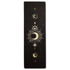 Килимок для йоги EasyFit BlackMoon (замша-каучук) чорний