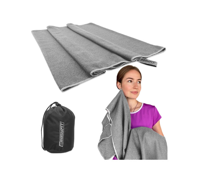 Рушник із мікрофібри 140х60 см EasyFit SilverWing в сумочці Рушник із мікрофібри 140х60 см EasyFit SilverWing в сумочці
