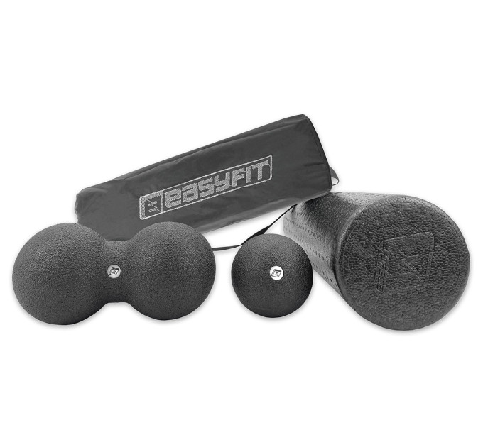 Набір для масажу EasyFit MioSet-XL (2 м'ячика+ролик)