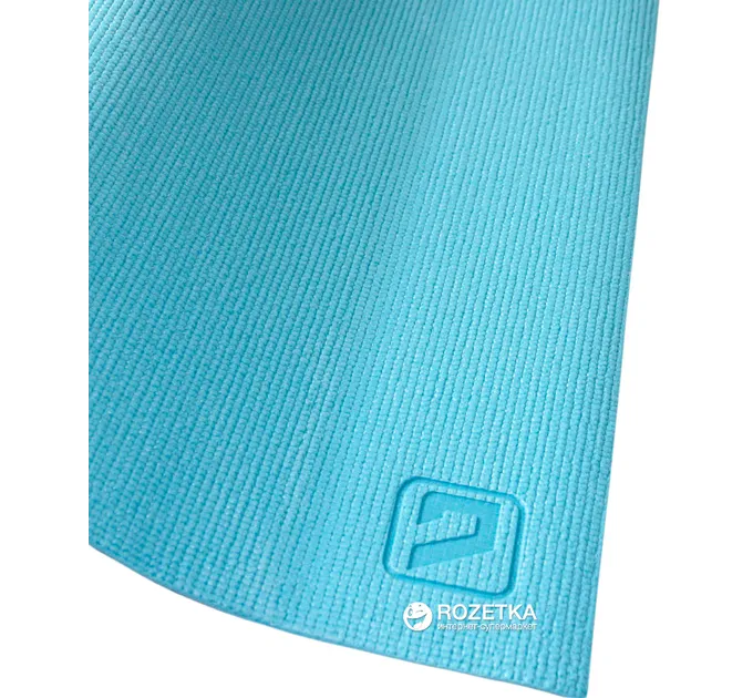 Килимок для йоги LiveUP PVC YOGA MAT блакитний 173x61x0.4см LS3231-04b