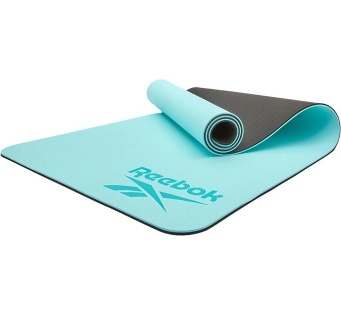 Двосторонній килимок для йоги Reebok Double Sided 4mm Yoga Mat синій Уні 173 х 61 х 0,4 см RAYG-11042BL