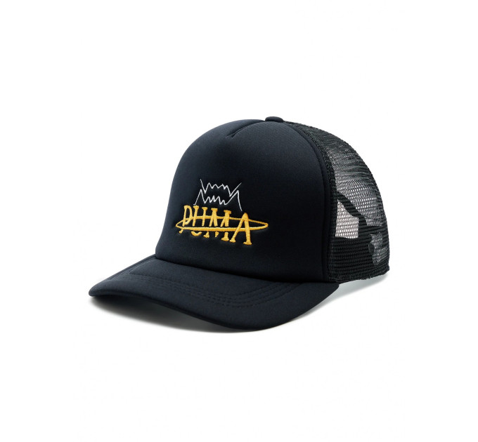 Кепка Puma Basketball Trucker Cap Чорний, Жовтий One Size (02448901)