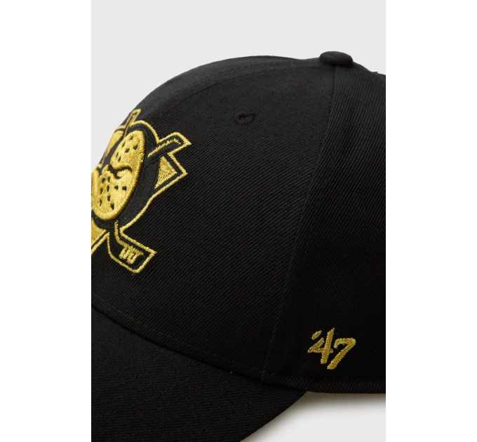 Кепка MVP 47 Brand ANAHEIM DUCKS METALLIC SNAP Чорний One Size (MTLCS25WBP-BKC)