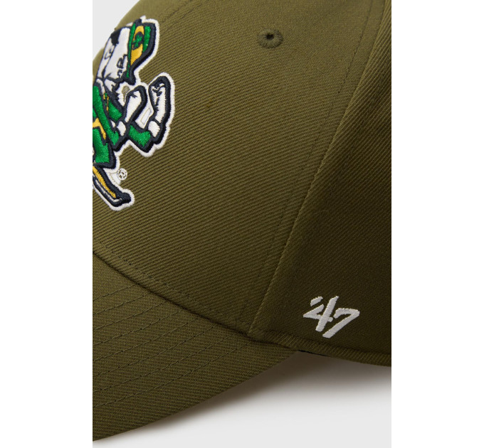 Кепка MVP 47 Brand NOTRE DAME FIGHTING IRISH Зелений One Size (MVPSP1100WBP-SW)