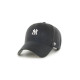 Кепка MVP 47 Brand NEW YORK YANKEES BASE RUNNER графіт Уні OSFA B-BRMPS17WBP-CC