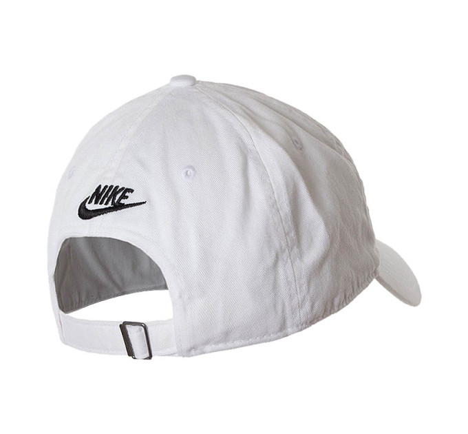 Чоловіча Бейсболка Nike U NSW H86 CAP JDI WASH CAP Білий Чорний One size (7dCQ9512-100 One size)