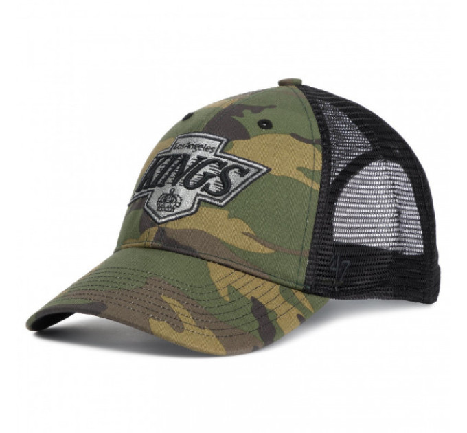 Кепка-тракер 47 Brand LA KINGS CAMO One Size khaki/black HVIN-CBRAN08GWP-CM67