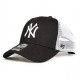 Кепка-тракер 47 Brand NEW YORK YANKEES One Size Black/White B-BRANS17CTP-BK