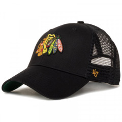 Кепка-тракер 47 Brand CHICAGO BLACKHAWKS BRANSON MES One Size Black green H-BRANS04CTP-BK