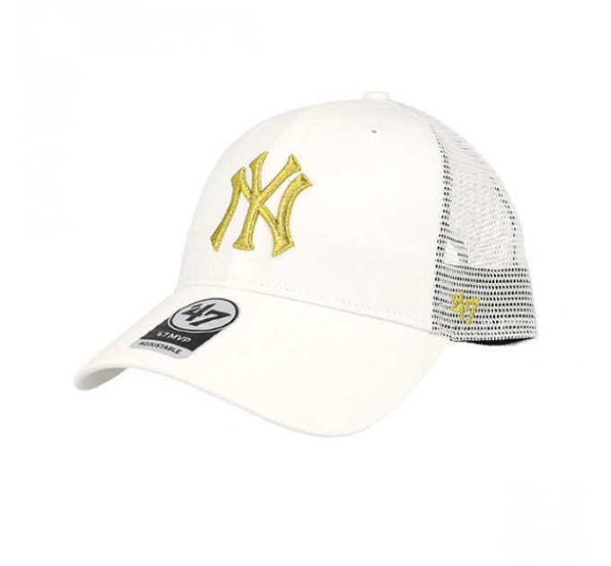 Кепка-тракер 47 Brand NY YANKEES One Size White/Gold B-BRMTL17CTP-WH