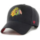Кепка MVP 47 Brand CHIACGO BLACKHAWKS BALLPARK S Чорний One Size (BLPMS04WBP-BKB)