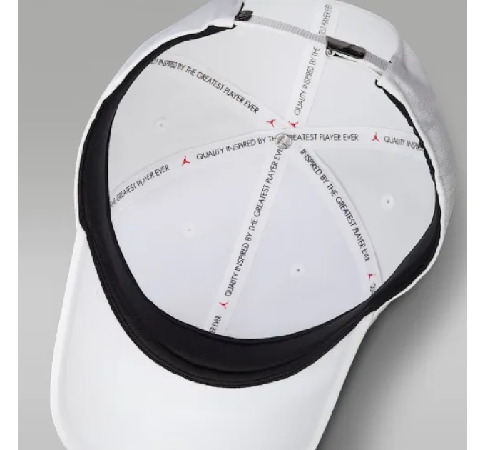 Бейсболка Jordan U J RISE CAP S CB MTL JM Білий L-XL (7dHM5750-100 L-XL)