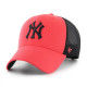 Кепка-тракер 47 Brand NEW YORK YANKEES BALLPARK темно-рожевий, чорний Уні OSFA B-BLMSH17GWP-YHA