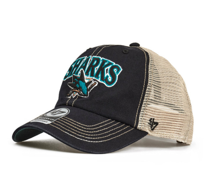 Кепка-тракер 47 Brand SAN JOSE SHARKS One Size Black/Sand/Turquoise/White H-TSCLA22LAP-VB