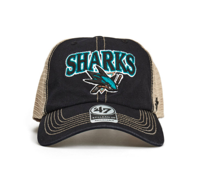Кепка-тракер 47 Brand SAN JOSE SHARKS One Size Black/Sand/Turquoise/White H-TSCLA22LAP-VB